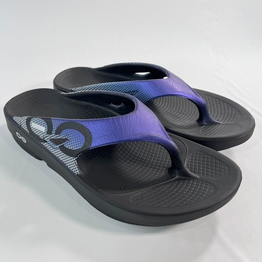 OOFOS OOriginal Sport Graphic Thong Mismatched Sizing Left W9/M7 Right W8/M6 P